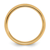 10k Yellow Gold 3mm Standard Weight Comfort Fit Wedding Band Size 4